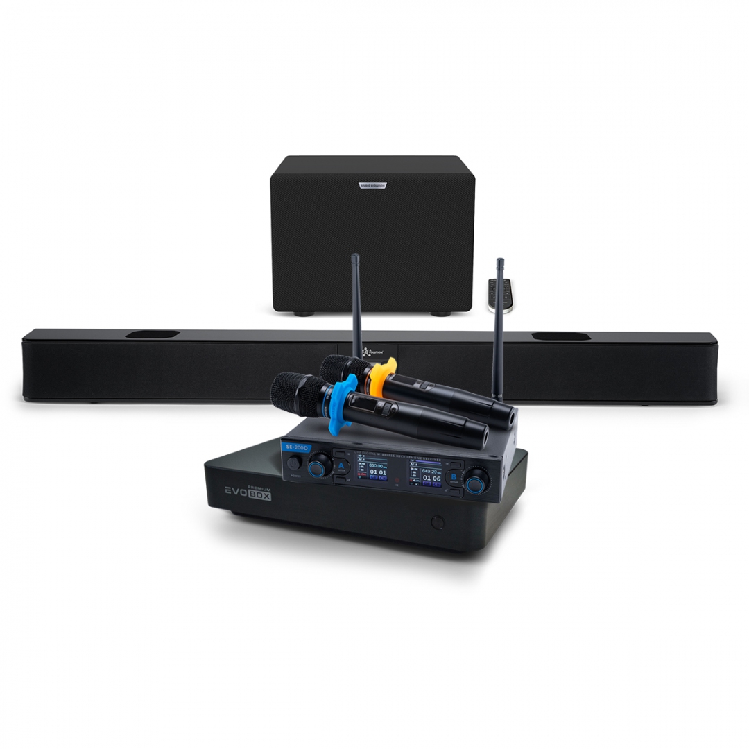 Hi-End караоке-система EVOBOX Premium + EvoSoundBar (саундбар с караоке) в Новом Уренгое