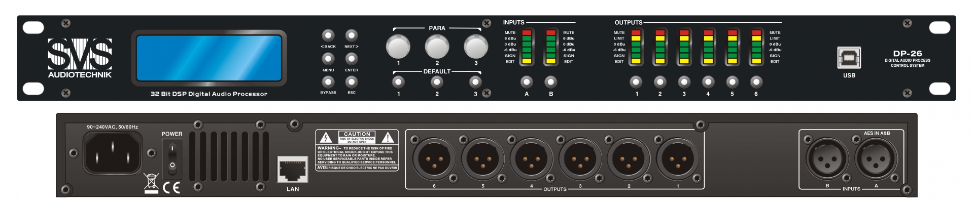 SVS Audiotechnik DP-26 Цифровой процессор: 2 входа 6 выходов в Новом Уренгое