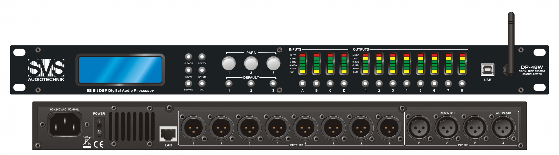 SVS Audiotechnik DP-48W Цифровой процессор: 4 входа 8 выходов в Новом Уренгое