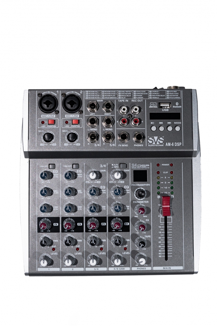 SVS Audiotechnik mixers AM-6 DSP Микшерный пульт аналоговый, 6-канальный SVS Audiotechnik mixers в Новом Уренгое