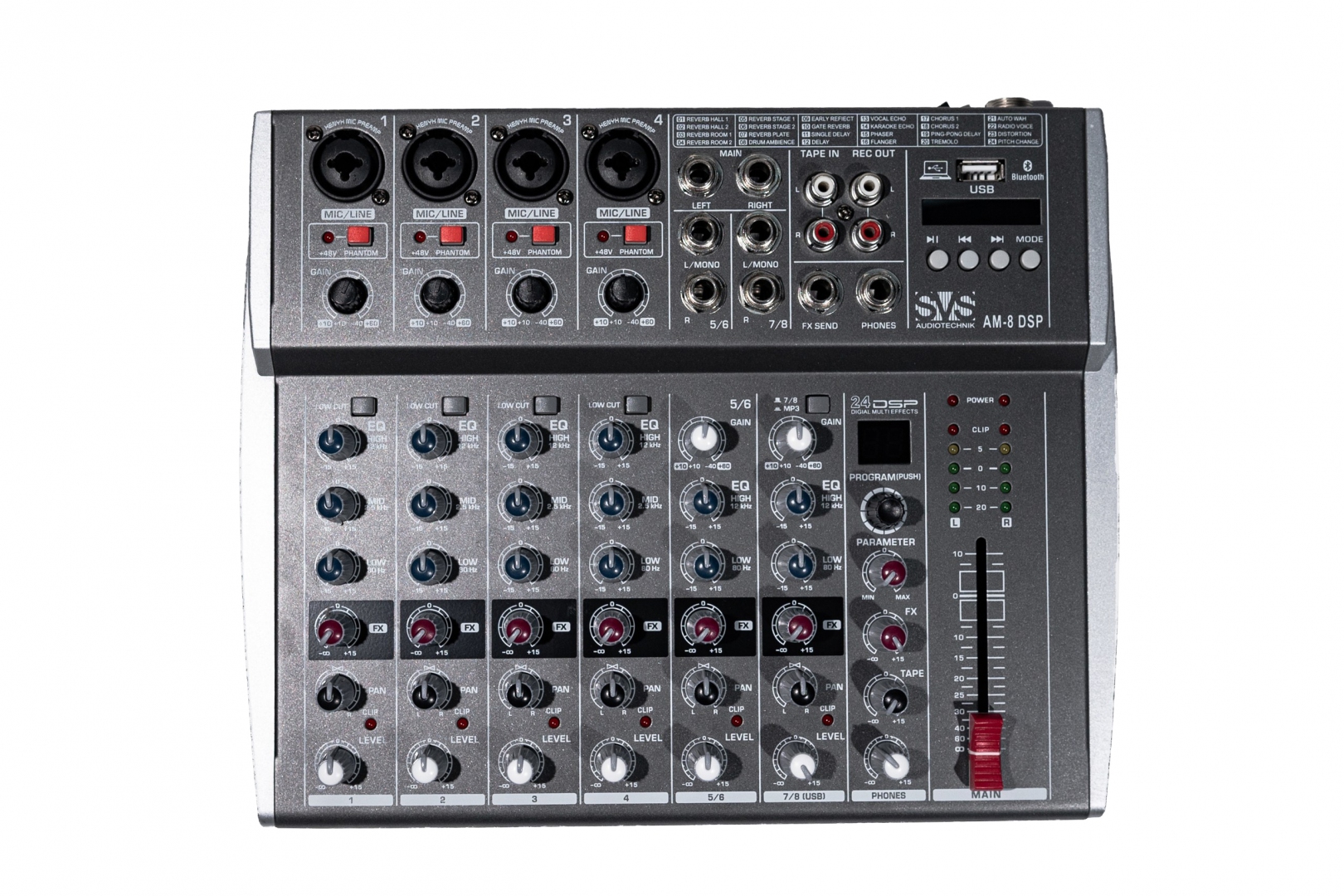 SVS Audiotechnik mixers AM-8 DSP Микшерный пульт аналоговый, 8-канальный в Новом Уренгое